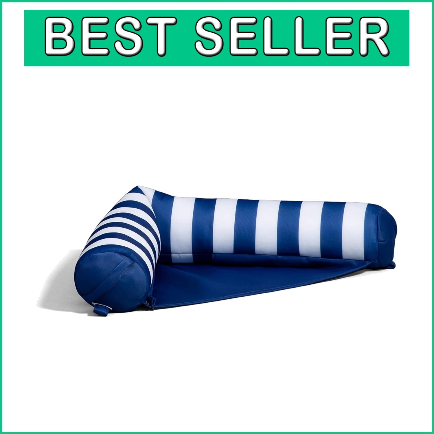 Americana Nautical Stripe Pool Float - Lightweight & Easy Carry for Summer Fun