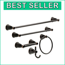 Load image into Gallery viewer, Kinla 5-Piece Bathroom Accessory Set - Oil Rubbed Bronze Towel Holder Collection
