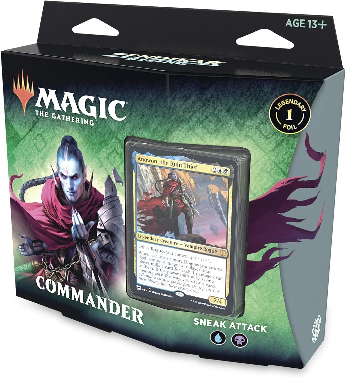 Zendikar Rising Commander Deck - Sneak Attack: Perfect for Multiplayer Battles