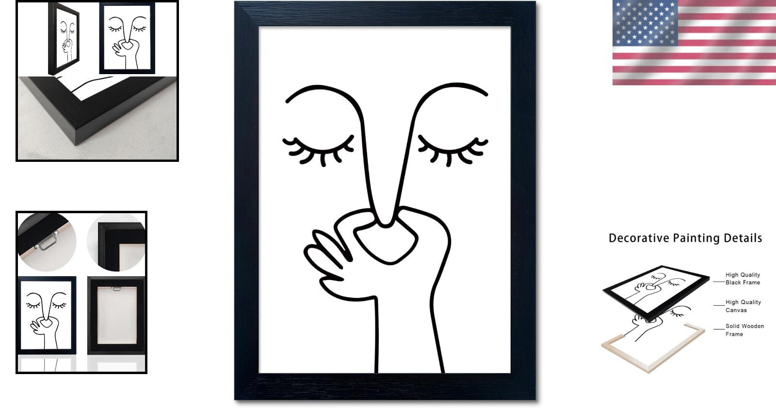 Funny Guest Toilet Wall Sign - Modern Black and White Art for Bathrooms