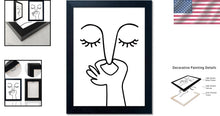 Load image into Gallery viewer, Funny Guest Toilet Wall Sign - Modern Black and White Art for Bathrooms