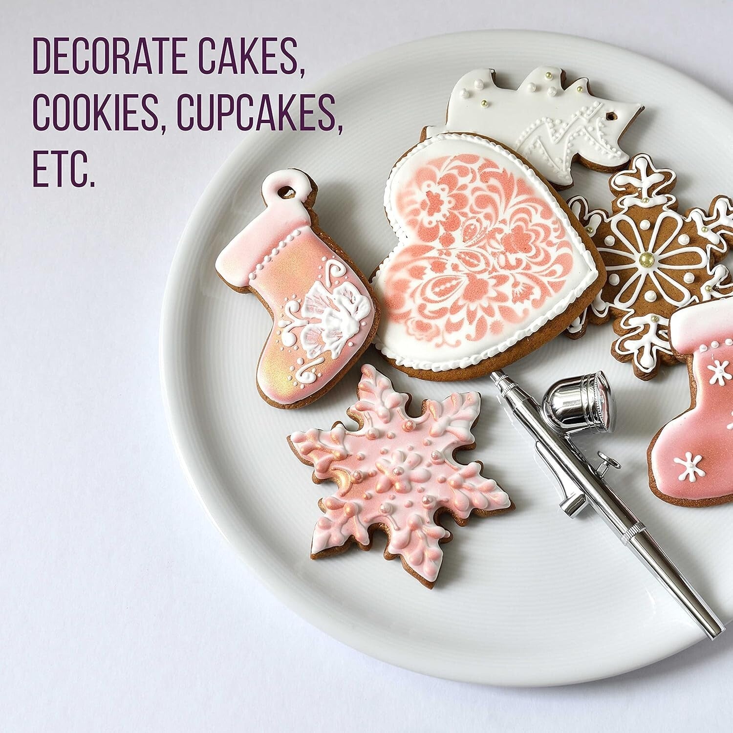 Edible Airbrush Food Colors - 12 Vibrant Shades with Convenient Dispenser