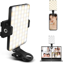 Load image into Gallery viewer, Portable 10-Level Brightness Adjustable Clip-On Selfie Light - USB Rechargeable