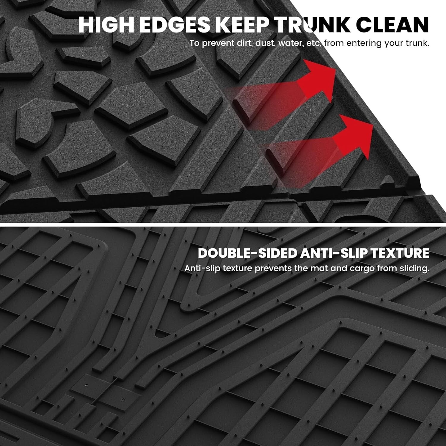 Durable All-Weather Cargo Mat for Jeep Wrangler Unlimited 4XE 2021-2025 Edition