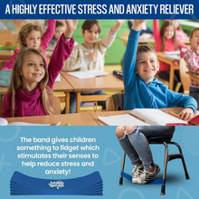 Load image into Gallery viewer, Chair Bands for Kids - Engage Muscles &amp; Improve Focus - 24 Rubber Fidget Bands