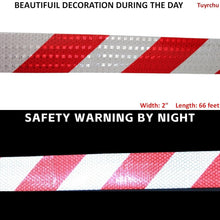 Load image into Gallery viewer, Safety Reflective Tape 2'' x 66ft with Strong Adhesion - Ideal for Outdoor Use