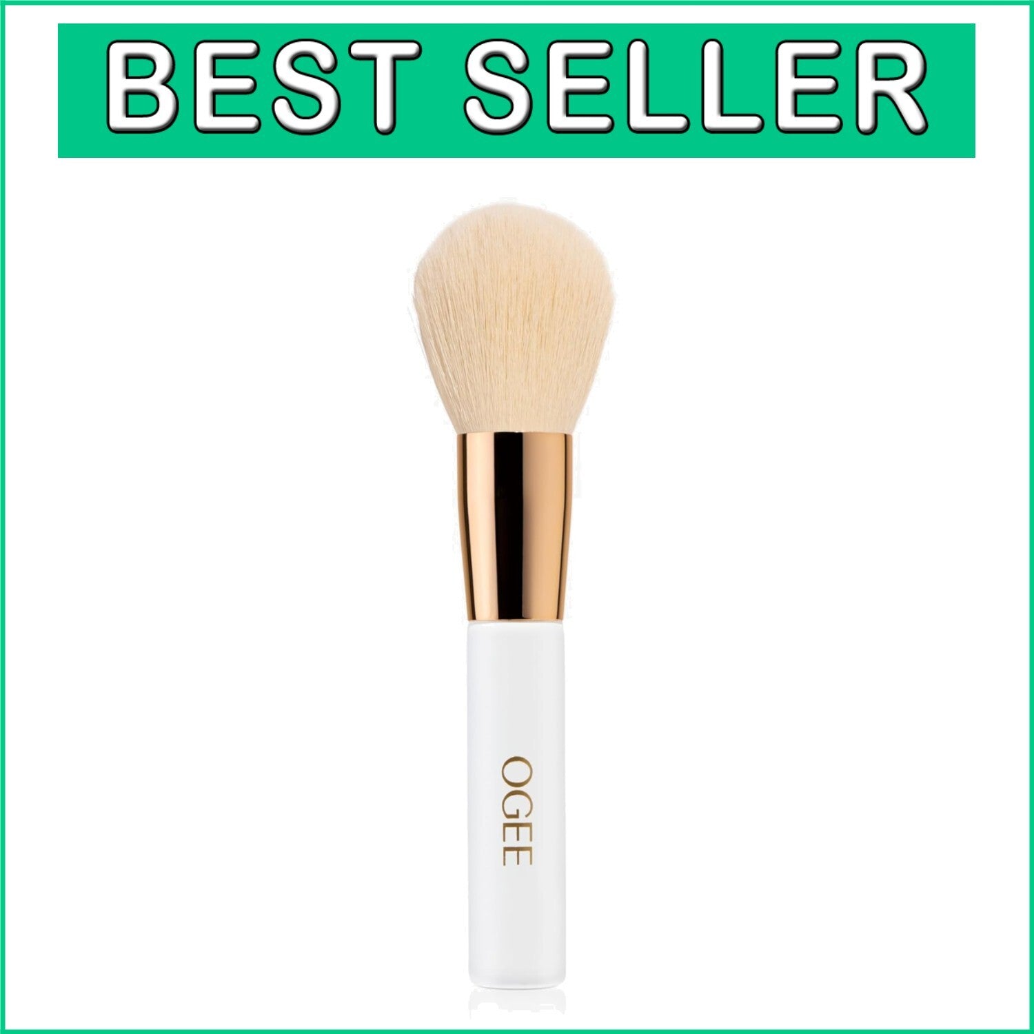 Customizable Coverage Powder Brush - Ultra-Soft Vegan Fibers for Perfect Makeup