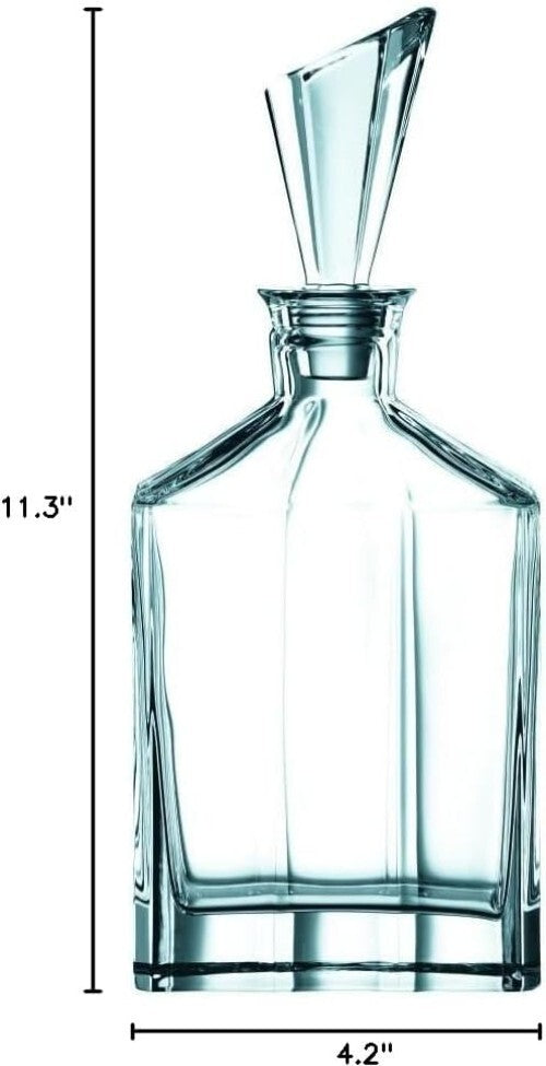 Luxury Clear Crystal Whisky Decanter and Tumblers Gift Set for Men - Aspen Style