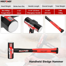 Load image into Gallery viewer, Heavy-Duty 5-Piece Hammer Set with Ergonomic Fiberglass Handles for Comfort