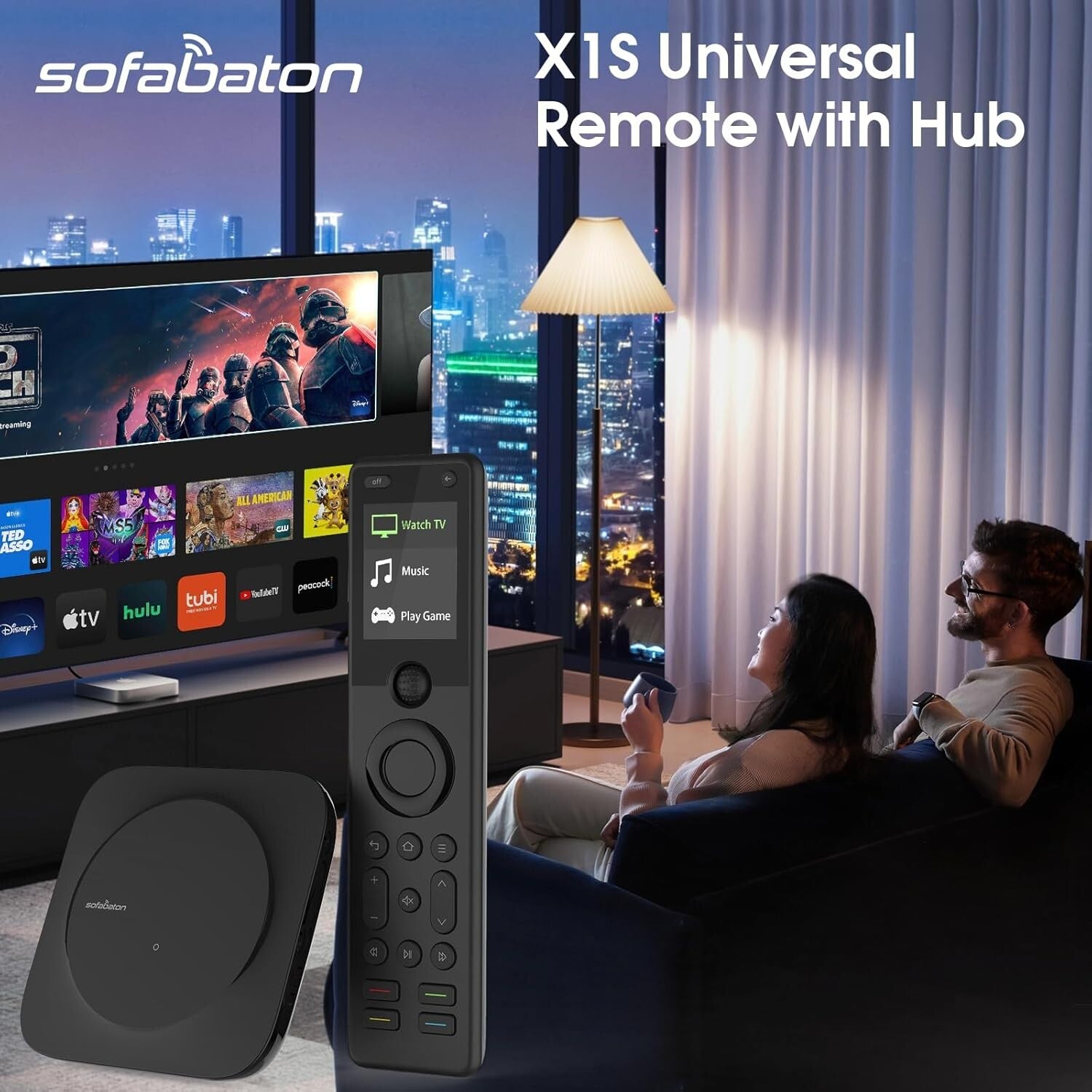 Customizable X1S Universal Remote - Control 60 Devices with Voice & App Access