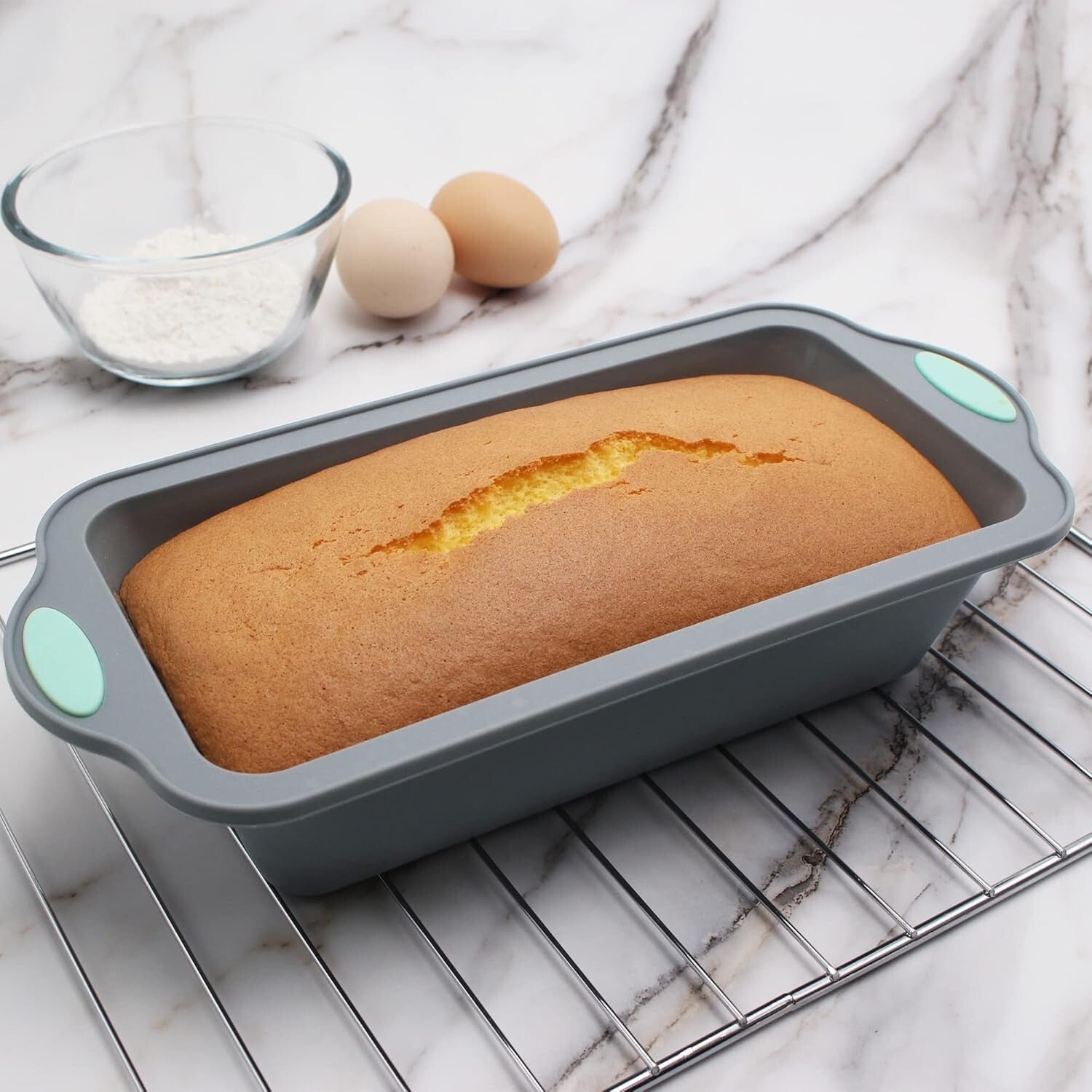 Durable 8-In-1 Silicone Baking Set with Reinforced Cake Pans and Measuring Cups