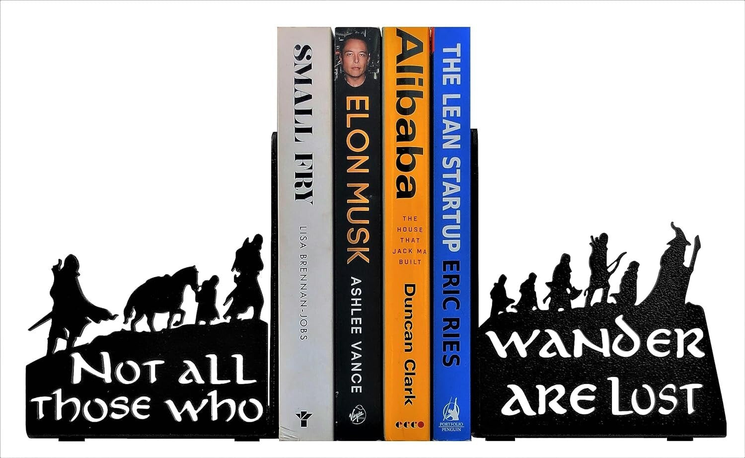 Unique Decorative Bookends in Sturdy Steel - Ideal for Home & Office Decor