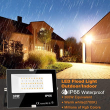 Load image into Gallery viewer, Bright 30W RGBW Waterproof Lights with Remote - Ideal for Events &amp; Decorations