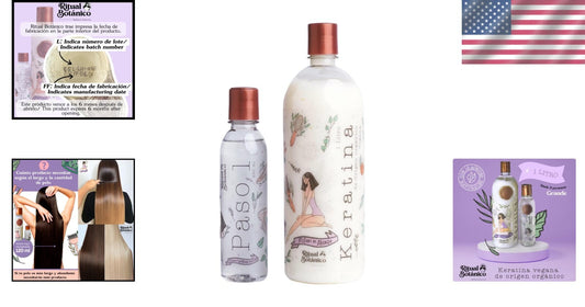 Hydrating Organic Keratin - 1L for All Hair Types - No Formaldehyde or Ammonia