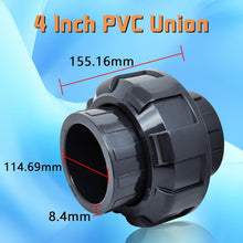 Load image into Gallery viewer, Reliable 4-Inch PVC Slip Union Adapter for Plumbing and Irrigation - Schedule 80