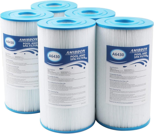 Durable 30 sq.ft Spa Filter Replacement for Watkins 31489, 5 Pack Convenience