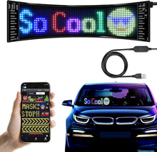 Load image into Gallery viewer, Flexible LED Message Display Board with Bluetooth - 19"x5" for Custom Designs
