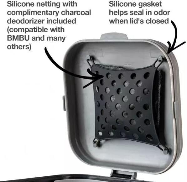 Transparent Outdoor Dog Waste Bin - Easy Clean-up with Built-in Deodorizer