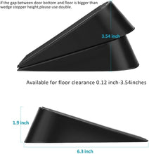 Load image into Gallery viewer, Heavy-Duty Rubber Door Stopper Wedge - Non-Scratching &amp; Versatile, 4 Pack