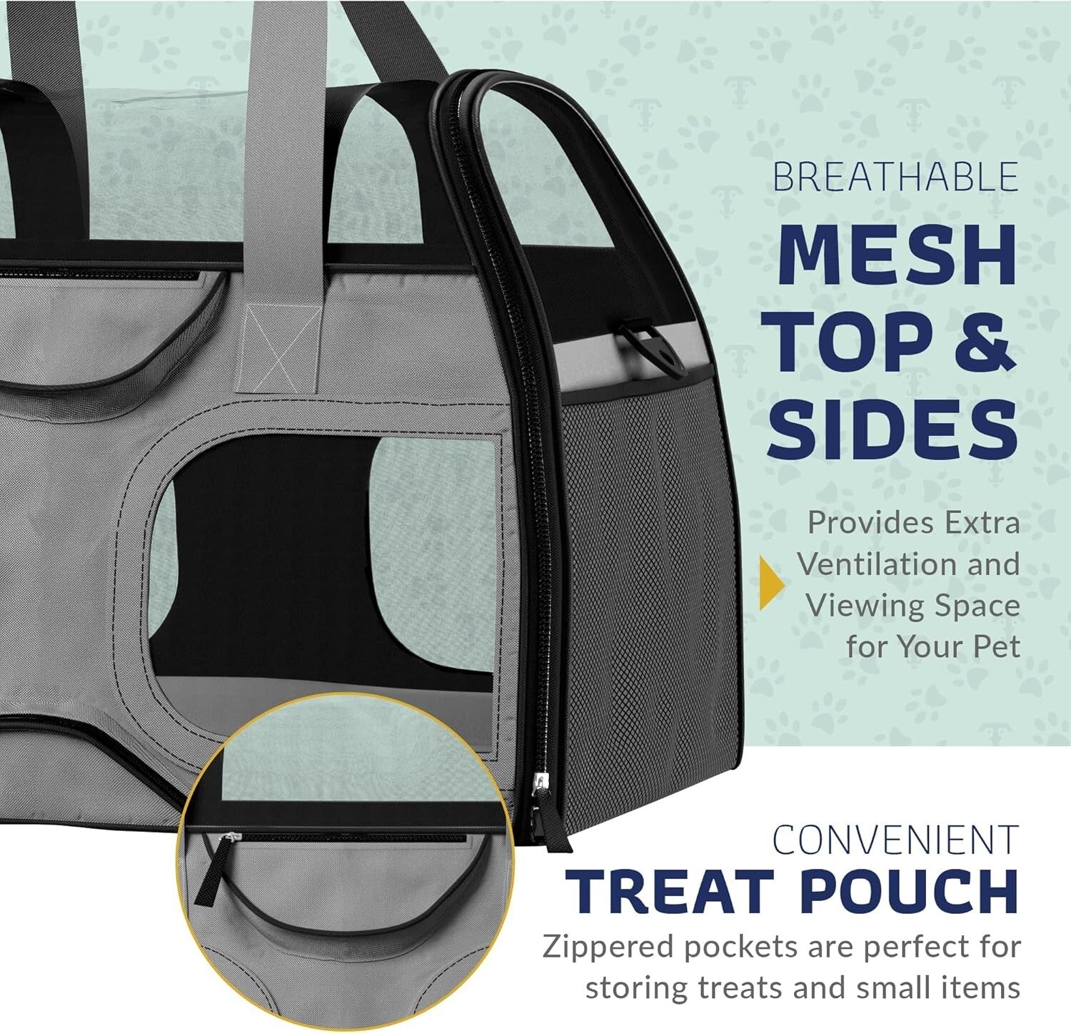 Spacious Modern Pet Carrier with Plush Removable Bed for Stress-Free Travel