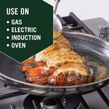 Load image into Gallery viewer, Induction-Compatible 12-Inch Frying Pan with Nonstick Coating &amp; Glass Lid