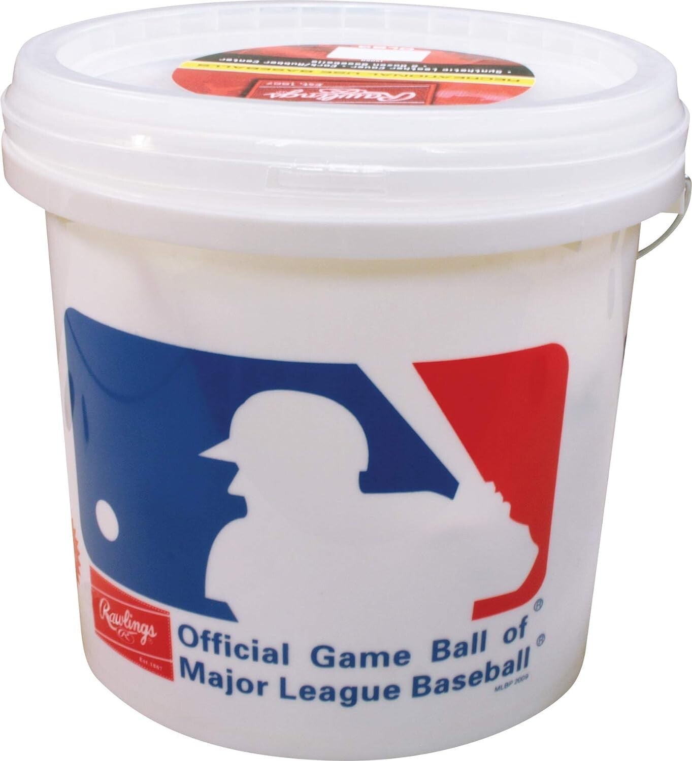 24 Baseballs for 8U Players in Stylish MLB Bucket - Perfect for Recreational Use