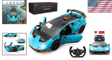 Load image into Gallery viewer, Blue Lamborghini Huracán STO R/C Toy Car 1/14 Scale - Perfect Gift for Ages 8-12
