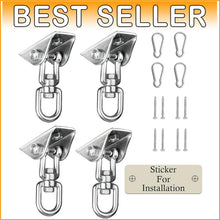 Load image into Gallery viewer, Industrial-Grade Swing Hangers - 2000 LB Capacity for Indoor and Outdoor Use