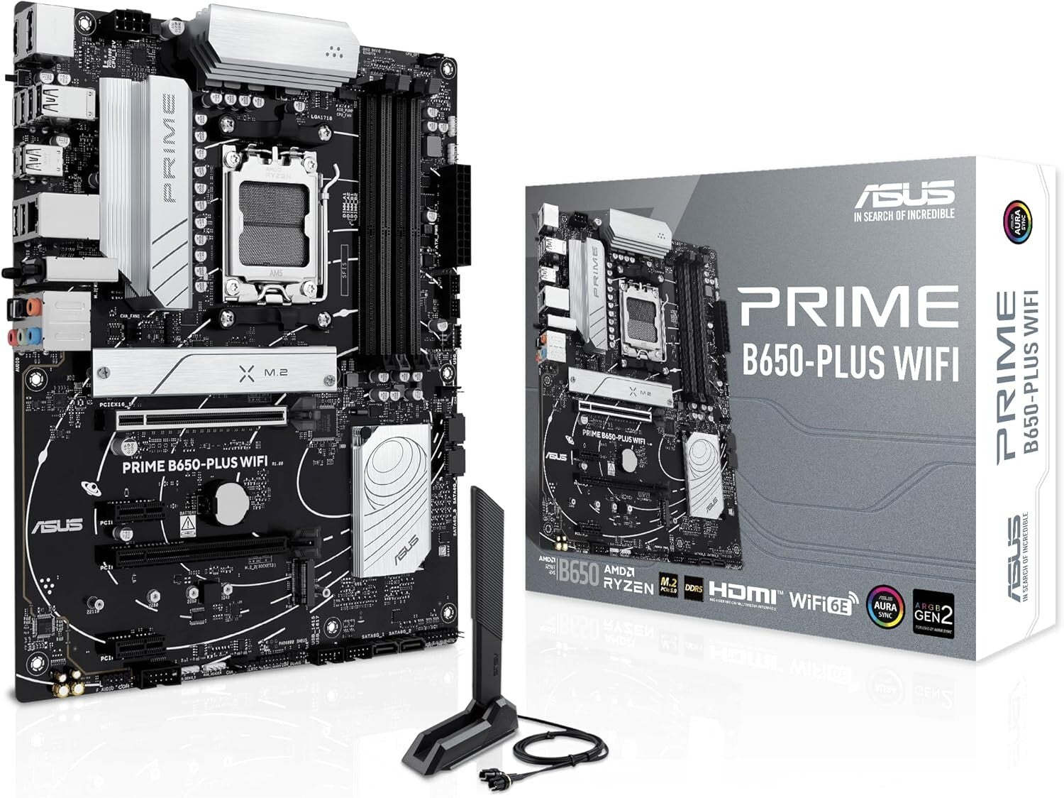 Efficient AMD B650 ATX Motherboard with BIOS FlashBack & OptiMem II Memory Tech