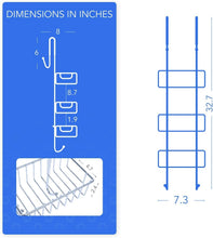 Load image into Gallery viewer, Premium Polished 3-Tier Shower Organiser - No Drill Mount with Rubber Protection