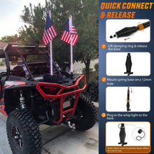 Load image into Gallery viewer, RGB 5FT Spiral LED Whip Light with RF Remote - Universal Fit for ATVs and UTVs