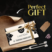 Load image into Gallery viewer, Travel-Friendly Healing Tuning Forks for Reiki &amp; Meditation - Complete Kit