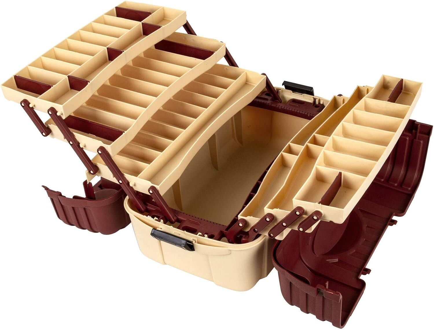Hip Roof 7-Tray Fishing Box - Customizable Storage with Water-Resistant Design