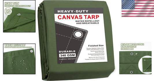 Heavy Duty 12'x20' Tarp with Reinforced Corners - Ideal for Camping and Canopy