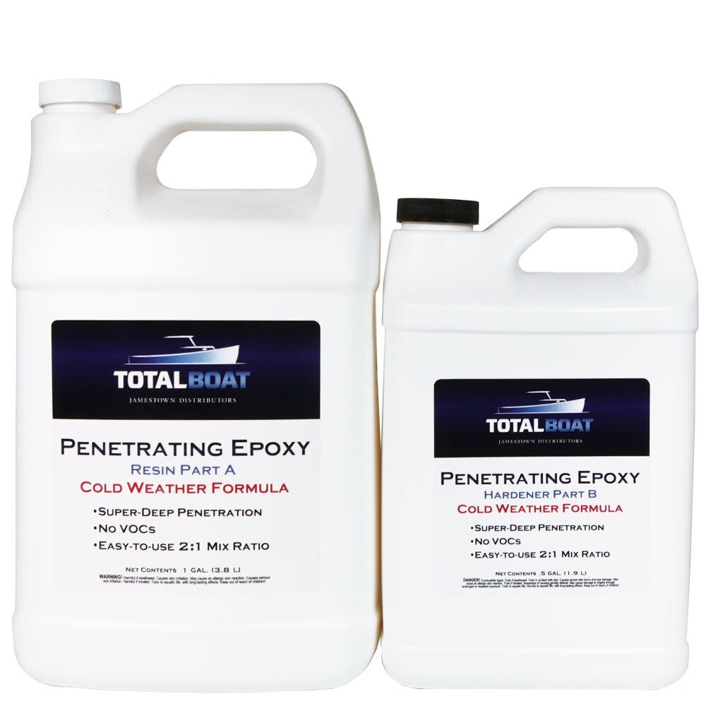 Premium Cold Weather Wood Stabilizer - Clear Epoxy for Rot Repair & Restoration
