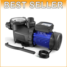 Load image into Gallery viewer, Powerful 220V Pool Pump with 8917 GPH Flow – Easy Setup &amp; Safety Certified