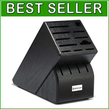 Load image into Gallery viewer, Sleek 15-Slot Black Knife Storage Block - Durable Eco-Friendly Craftsmanship