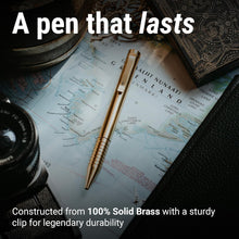 Load image into Gallery viewer, Compact Brass EDC Twist Pen with Refillable Cartridge - Sophisticated Design