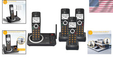 Load image into Gallery viewer, Long-Range 4-Handset Cordless Home Phone with Smart Call Blocker &amp; Speakerphone