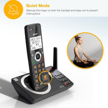Load image into Gallery viewer, Long-Range 4-Handset Cordless Home Phone with Smart Call Blocker &amp; Speakerphone