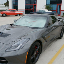 Load image into Gallery viewer, Official GM Licensed C7 Corvette Accordion Sunshade - UV Protection &amp; Style