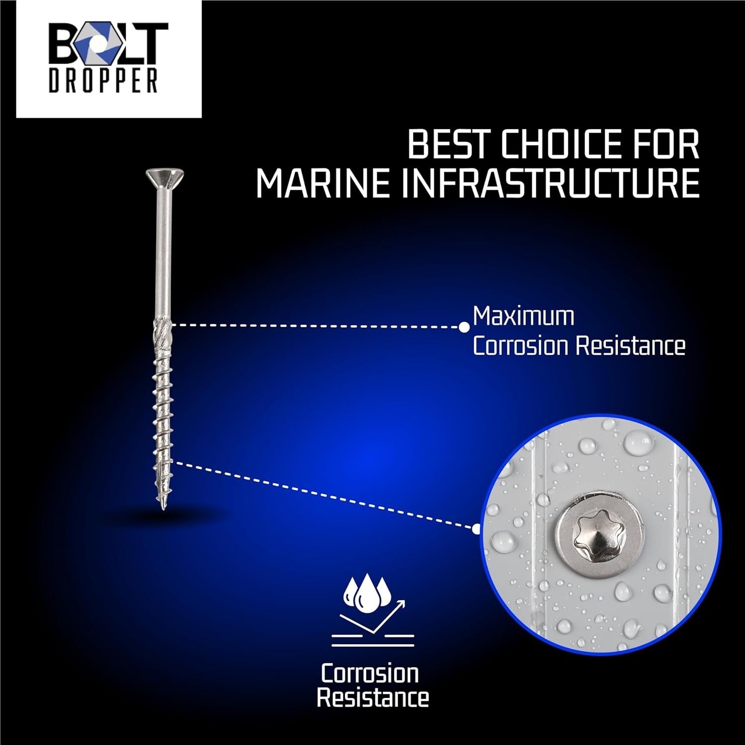 Bulk 350-Pack of 2.5-Inch Stainless Steel Deck Screws - Easy Torx Installation