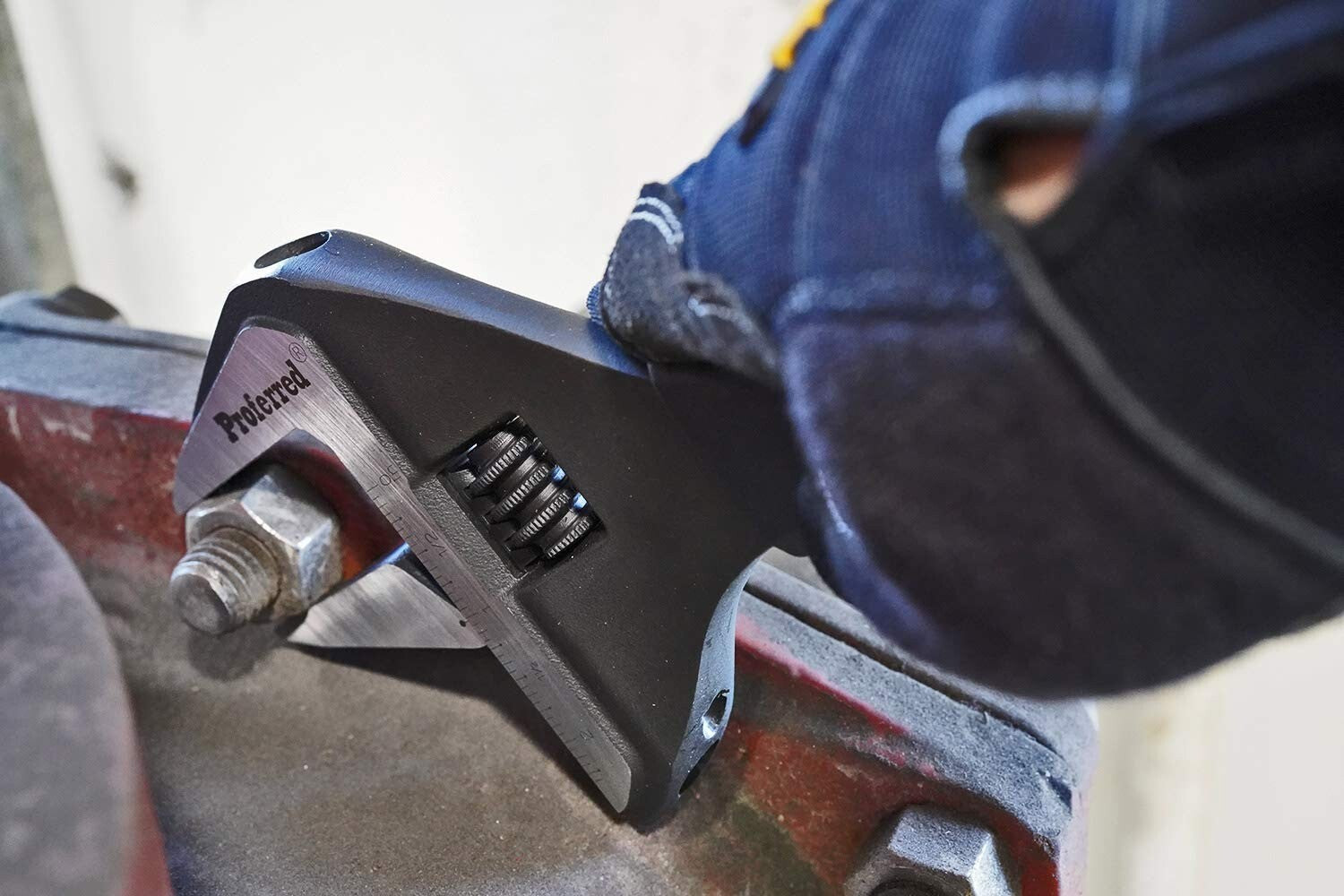 Adjustable Plumbing Wrench - Black Phosphate Finish, 12-Inch, 2.44" Jaw Opening