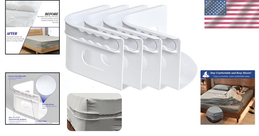 Adjustable Bed Sheet Straps - Heavy-Duty Solution for Ultimate Sleep Comfort