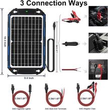 Load image into Gallery viewer, High-Efficiency 12W Solar Panel Charger with MPPT for Automotive &amp; Marine Use
