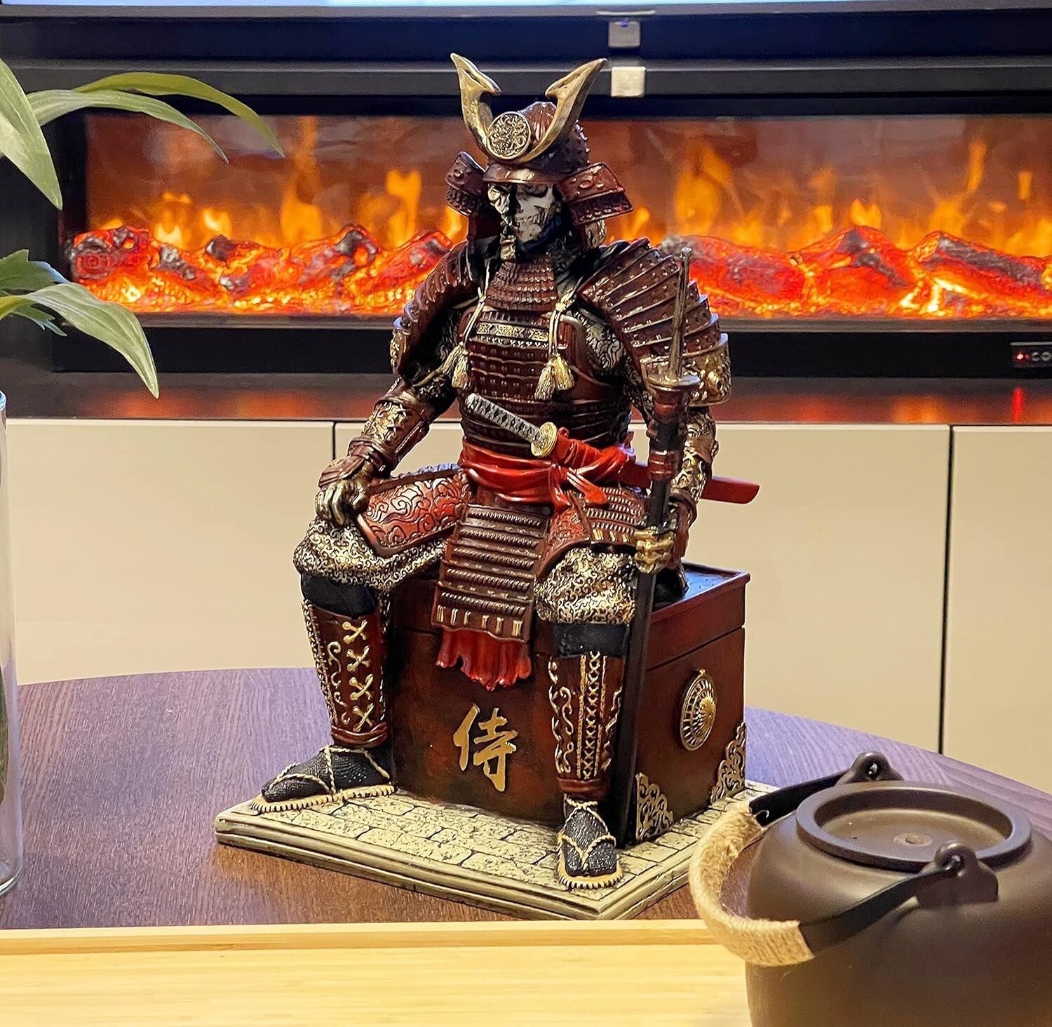 Eco-Friendly Resin Samurai Undead Warrior Figurine - Perfect Gift for Collectors