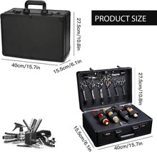 Load image into Gallery viewer, Portable Professional Barber Case - Double Layer Organizer for Tools &amp; Clippers