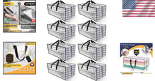 Load image into Gallery viewer, Heavy-Duty Zippered Moving Bags - 2 Pack Clear Totes for Efficient Organization