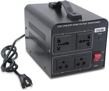 Load image into Gallery viewer, Safe 1500W Step Up &amp; Down Voltage Converter with Circuit Breaker Protection
