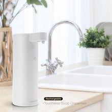 Load image into Gallery viewer, Elegant Touchless Soap Pump Dispenser - 9 oz. Stainless Steel, USB-C Recharge